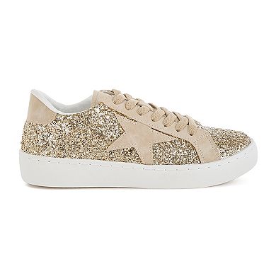 London Rag Shinding Women's Glitter Star Chunky Sneakers