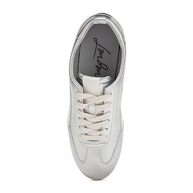 London Rag Montek Women's Metallic Lace-Up Sneakers