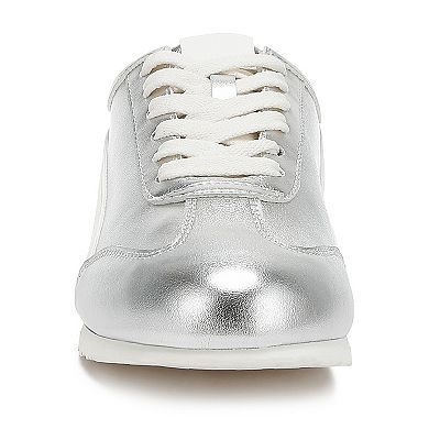 London Rag Montek Women's Metallic Lace-Up Sneakers