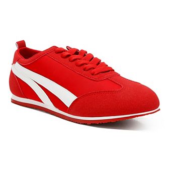 London Rag Montek Women's Metallic Lace-Up Sneakers