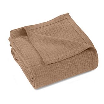 SUPERIOR Waffle Weave Honeycomb Knit Cotton Blanket