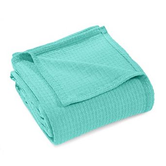 SUPERIOR Waffle Weave Honeycomb Knit Cotton Blanket