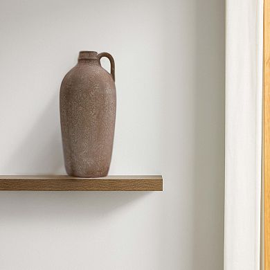 Everyday Decor Tan Antiqued Handled Vase