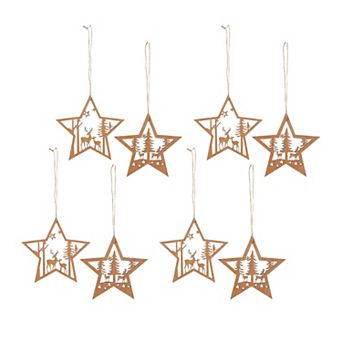 Sullivan's 6.25" 8 pc Star Christmas Ornament Set