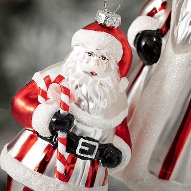 Haven Living 2-pc. Santa Christmas Ornament Set