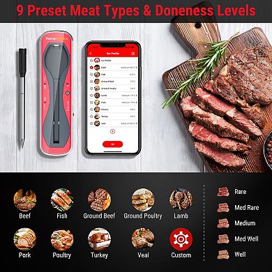 Thermopro Tempspike 500ft Wireless Meat Thermometer
