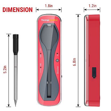 Thermopro Tempspike 500ft Wireless Meat Thermometer