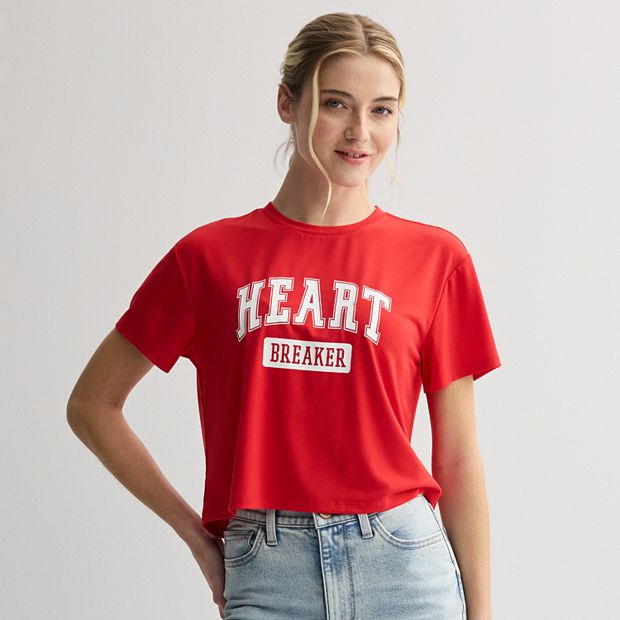 Juniors' Freshman 1996 Heart Breaker T-Shirt, Girl's, Size: Small, Red Juniors' Freshman 1996 Heart Breaker T-Shirt, Girl's, Size: Small, Red