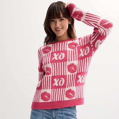 Her lip to - her lip to ／ Diamond Sky Knit Pullover Diamond line sweater v-neck | Gorgeous lace pattern | Siersknit