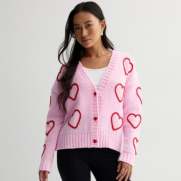 heart logo button cardigan | the