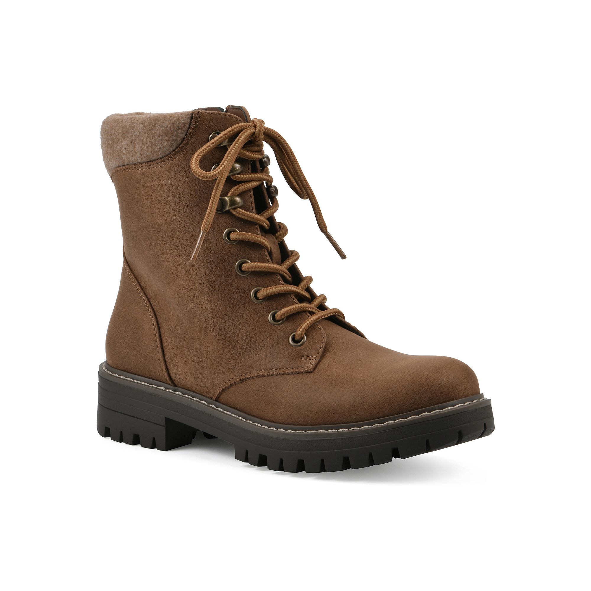 Cliffs by White Mountain Milos Womens Combat Boots, Size: 8, Light Brown F