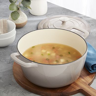 Mingle & Co 7-qt. Enameled Cast Iron Dutch Oven