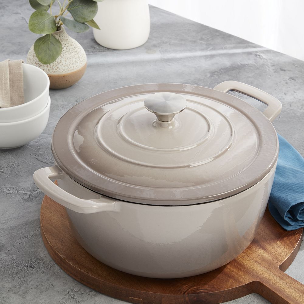 Mingle & Co 7-qt. Enameled Cast Iron Dutch Oven