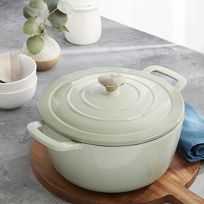 Mingle & Co 7-qt. Enameled Cast Iron Dutch Oven