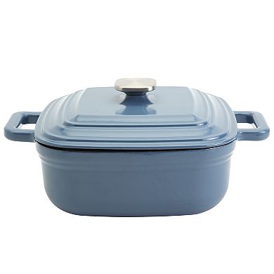 Mingle & Co. 4-qt. Square Enameled Cast Iron Dutch Oven