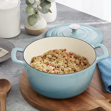 Mingle & Co. 5-qt. Enameled Cast Iron Dutch Oven