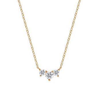 Gemstone Brilliance Lab-Created White Sapphire Pendant Necklace