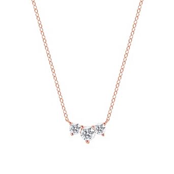 Gemstone Brilliance Lab-Created White Sapphire Pendant Necklace