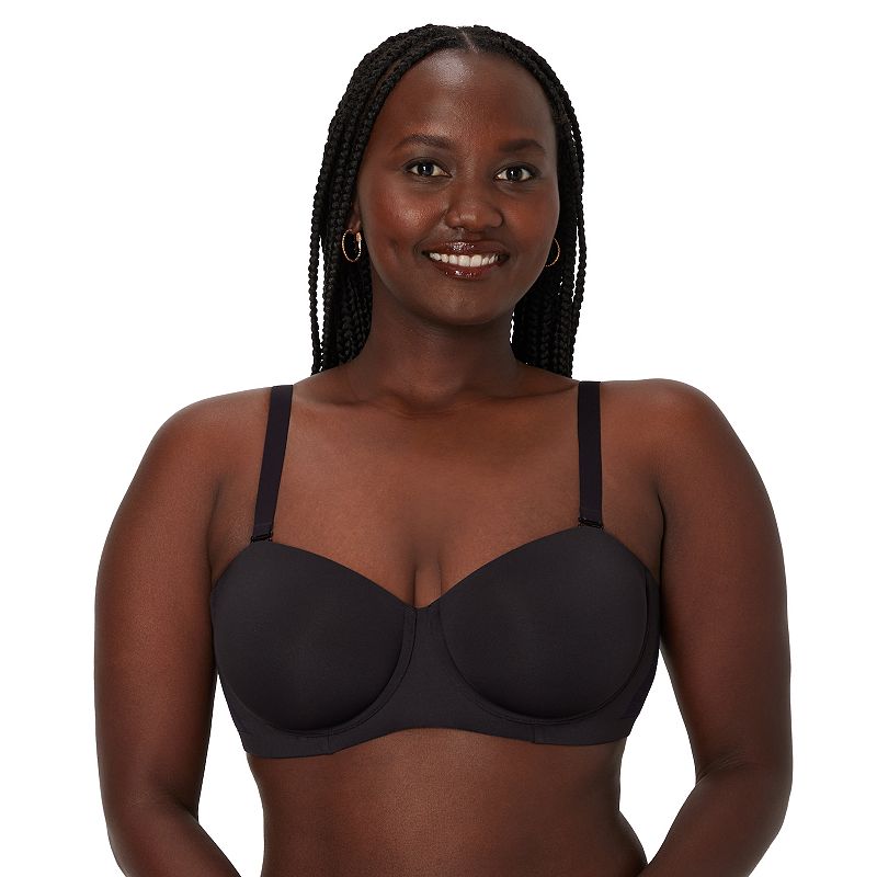 Bali®'s Coolest Smoothing Strapless Minimizer Bra DF4586, Women's, Size: 34 Dd, Black