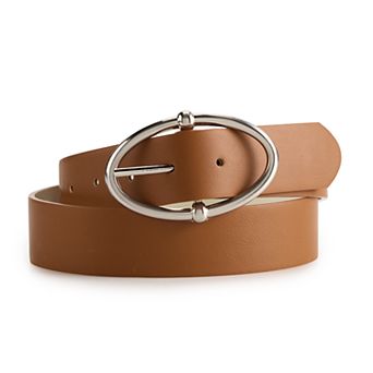 Women's madden girl Reversible Oval Buckle Belt