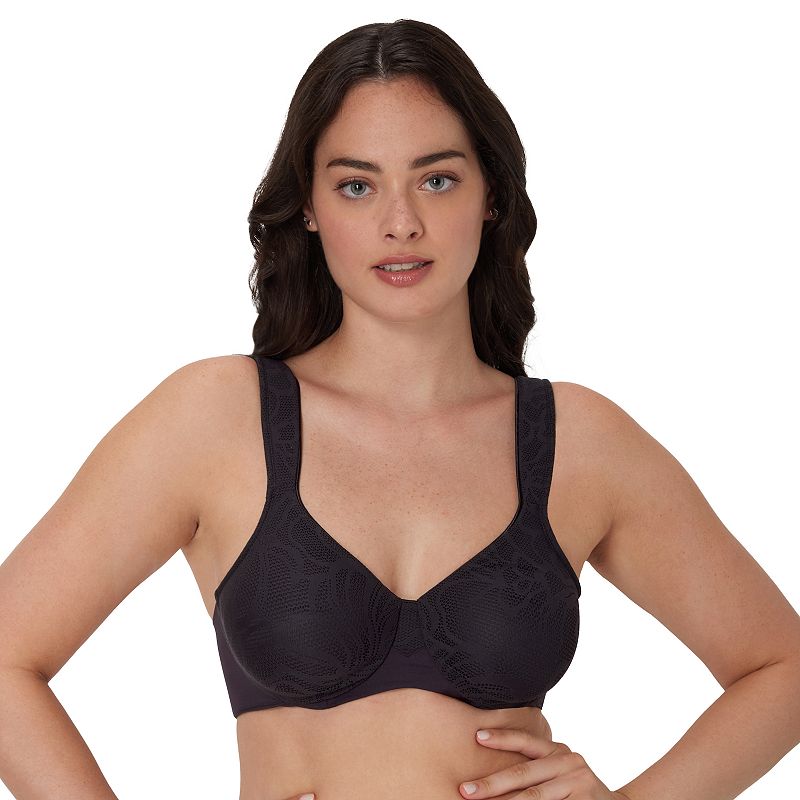 Bali®'s Coolest Smoothing Underwire Minimizer Bra DF4584, Women's, Size: 40 C, Black Lace