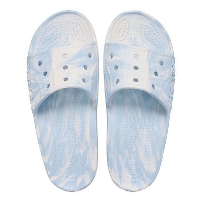 Crocs Baya II Marbled Slides Men\'s 8 / Women\'s 10 Blue White Slides New With Tag Crocs Baya II Slides Men main image 3