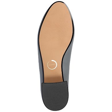 Journee Medium and Wide Width Saarii Women's Slip-On Block Heel Pumps