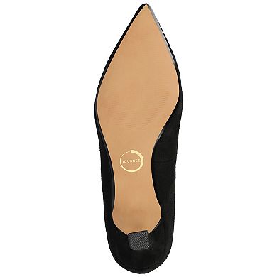 Journee Pammie Medium and Wide Width Women's Slip-On Kitten Heel Pumps