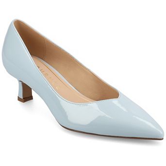 Journee Pammie Medium and Wide Width Women's Slip-On Kitten Heel Pumps