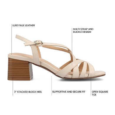 Journee Collection Shyla Women's Block Heel Dress Sandals