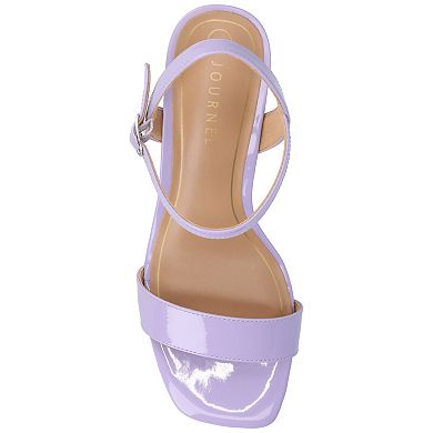 Journee Clayr Women's Ankle Strap Wedge Sandals