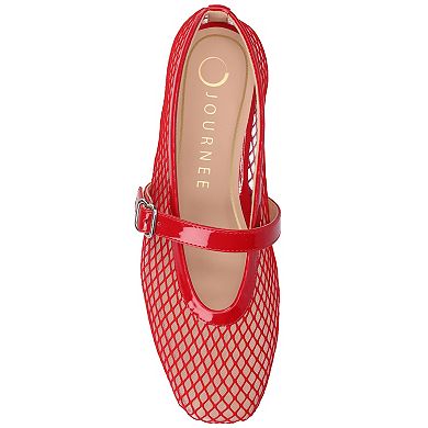 Journee Casha Women's Mesh Slip-On Square Toe Flats