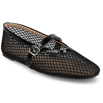 Journee Casha Women's Mesh Slip-On Square Toe Flats