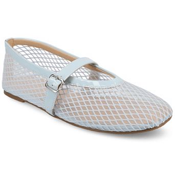 Journee Casha Women's Mesh Slip-On Square Toe Flats