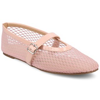 Journee Casha Women's Mesh Slip-On Square Toe Flats