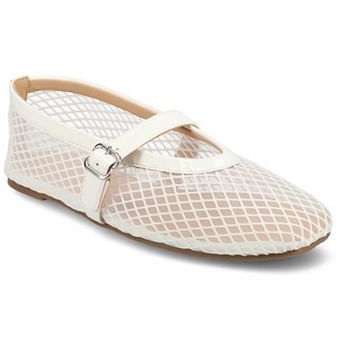 Journee Casha Women's Mesh Slip-On Square Toe Flats