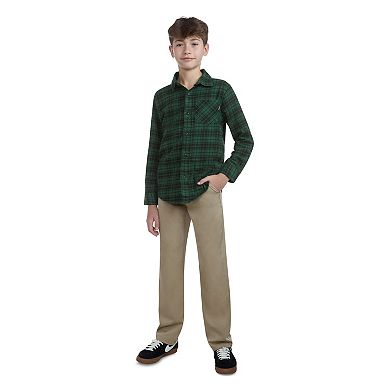 Boys 8-20 Hurley Long Sleeve Flannel Top