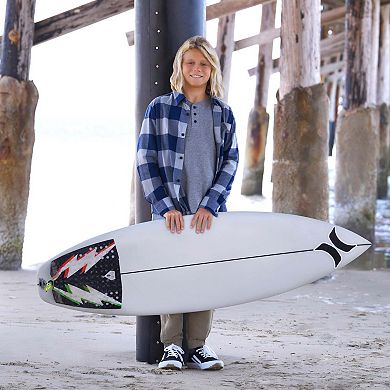 Boys 8-20 Hurley Long Sleeve Flannel Top