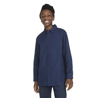 Boys 8-20 Hurley Long Sleeve Collared Flannel Top