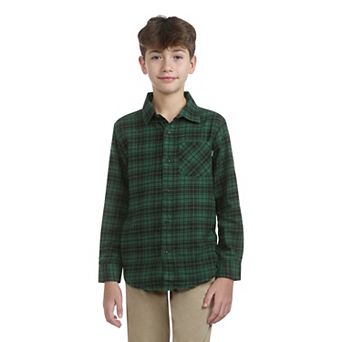 Boys 8-20 Hurley Long Sleeve Collared Flannel Top