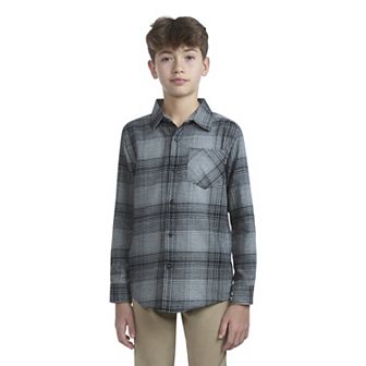 Boys 8-20 Hurley Long Sleeve Flannel Top