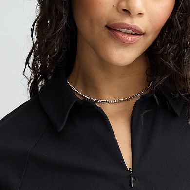 Women's FLX Affirmation Cropped Quarter-Zip Tennis Polo