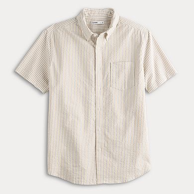 Men's Sonoma Goods For Life® Seersucker Short Sleeve Shirt