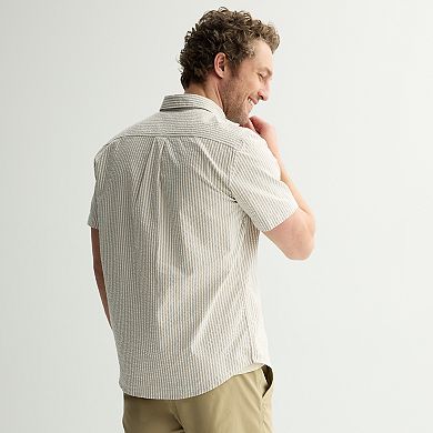 Men's Sonoma Goods For Life® Seersucker Short Sleeve Shirt