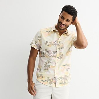 Men's Sonoma Goods For Life® Seersucker Short Sleeve Shirt