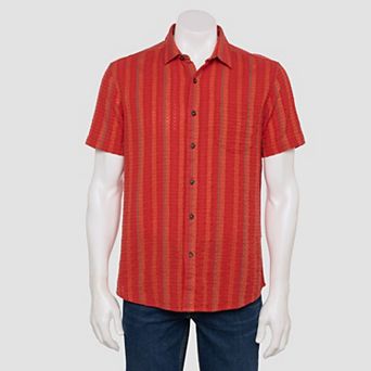 Men's Sonoma Goods For Life® Seersucker Short Sleeve Shirt