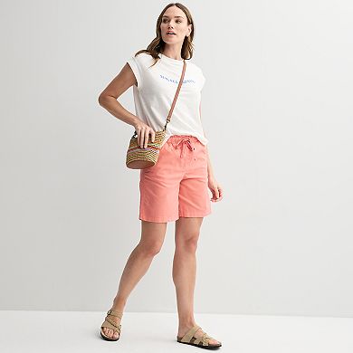 Women's Sonoma Goods For Life® Paperbag Waist Bermuda Shorts
