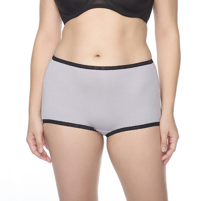 Women's Naomi and Nicole® No Show, No Lines Boyshort Panty A226, Size: Medium, Ultimate Gray