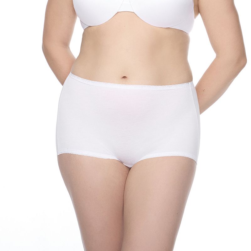 Women's Naomi and Nicole® No Show, No Lines Boyshort Panty A226, Size: XXL, White