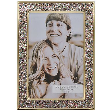 Belle Maison 4" X 6" Glitter Tabletop Picture Frame